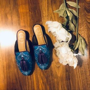 Jack Rogers Paisley Mules